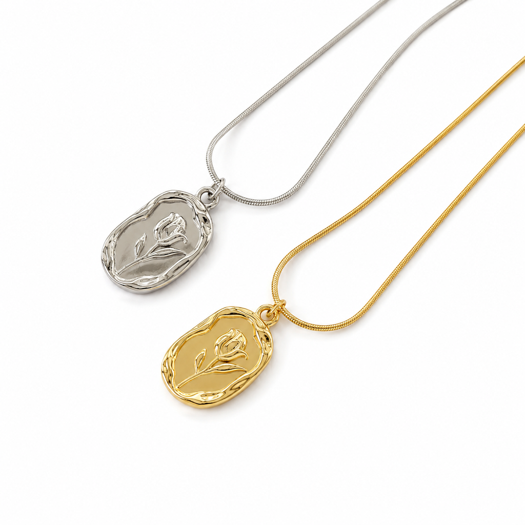Collier Rose Élégance